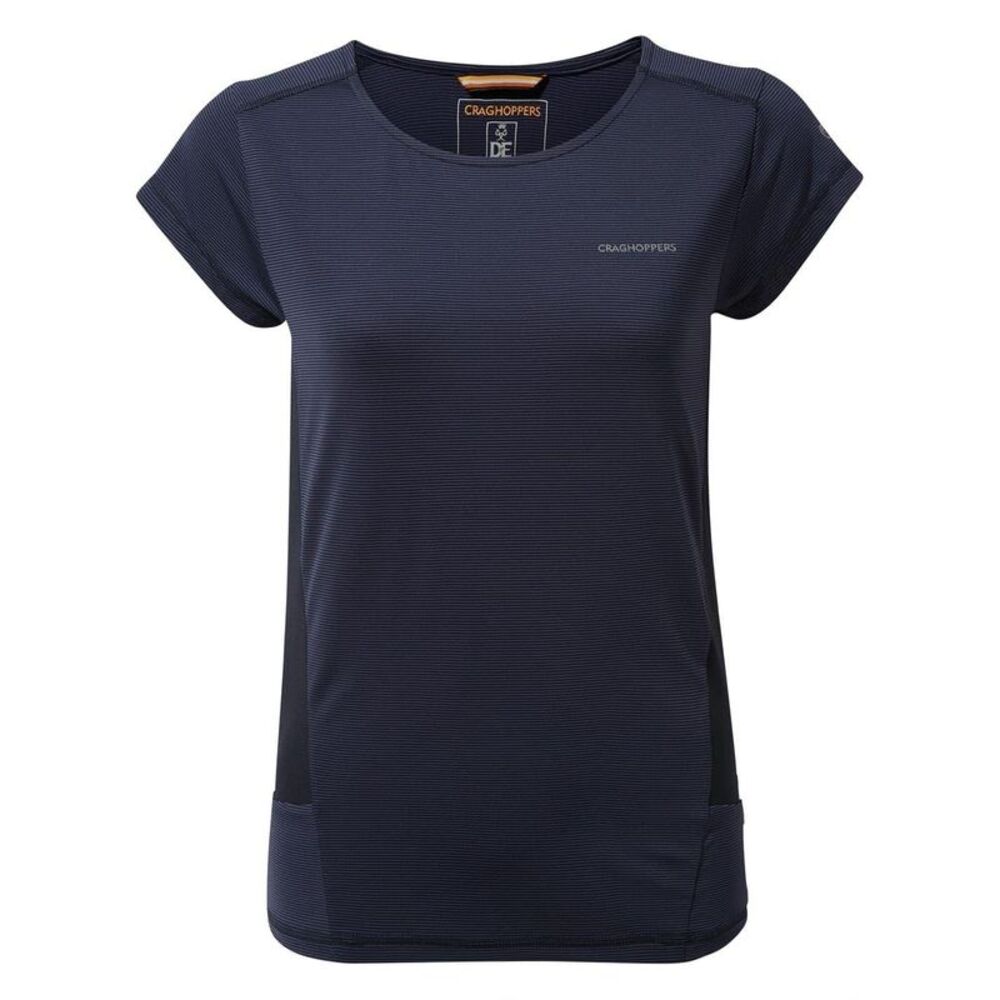 Craghoppers Womens/Ladies Atmos Stripe T-Shirt / Blue Navy
